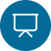 Icon of a presentation board — represents training, teaching, or presentations
