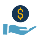 A stopwatch with a dollar sign